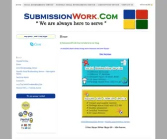 Submissionwork.com(Social Bookmarking Service) Screenshot