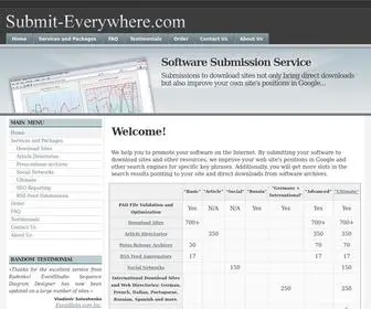 Submit-Everywhere.com(Software Submission Service) Screenshot