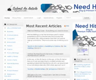 Submitanarticle.net(Submit An Article) Screenshot