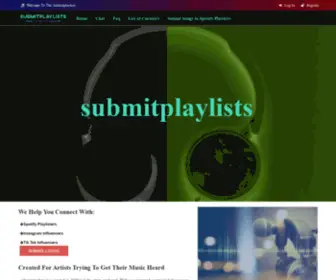 Submitplaylists.com(submitplaylists) Screenshot