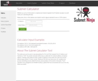 Subnet.ninja(Subnet ninja) Screenshot