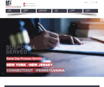Subpoenaserved.com(Process Server) Screenshot