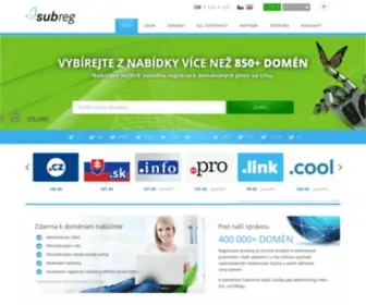 Subreg.cz(Úvodní) Screenshot