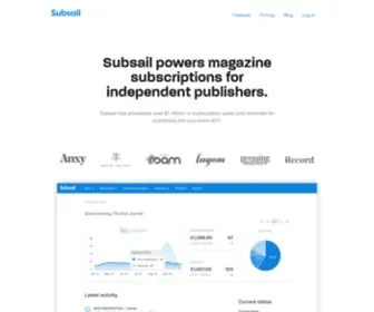 Subsail.com(Another fine website hosted by WebFaction) Screenshot