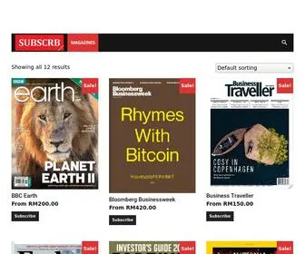 Subscrb.com(Get Your Magazine Fix at) Screenshot