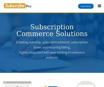 Subscribepro.com(Subscription Commerce Solutions) Screenshot