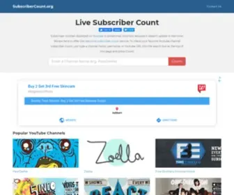 Subscribercount.org(Subscriber Count) Screenshot