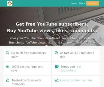 Subscribers.video(Free YouTube Subscribers) Screenshot