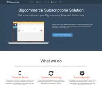 Subscrimia.com(Bigcommerce Subscriptions Solution) Screenshot
