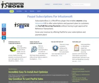 Subscriptionboss.com(SubscriptionBoss for Infusionsoft And PayPal Recurring Payments) Screenshot