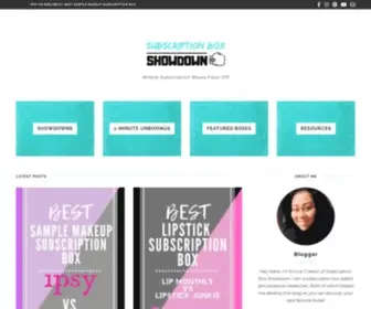 Subscriptionboxshowdown.com(Subscription Box Showdown) Screenshot