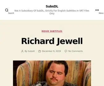 Subsdl.com(Download Subtitles for Movies and TV Shows) Screenshot