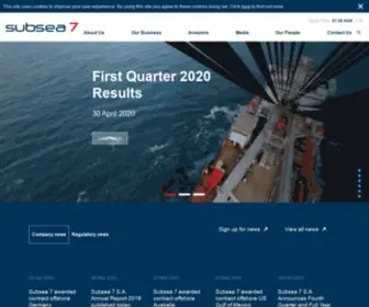 Subsea7.com(Subsea 7 S.A) Screenshot