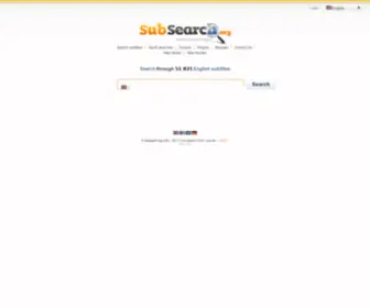 Subsearch.org(Subtitle search engine) Screenshot