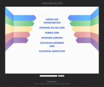 Subseawork.com(Subseawork) Screenshot