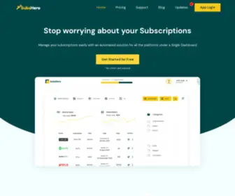 Subshero.com(Subscription Management Platform for Businesses) Screenshot