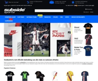 Subsidesports.nl(Het grootste assortiment voetbalshirts wereldwijd vind je bij Subside Sports) Screenshot