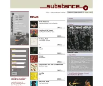 Substance-Store.com(Recordstore and International Mailorder) Screenshot