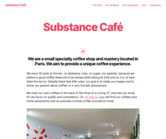 Substancecafe.com(Café) Screenshot