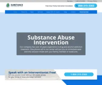 Substanceintervention.com(Substance Intervention) Screenshot