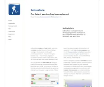 Subsurface-Divelog.org(An open source divelog) Screenshot