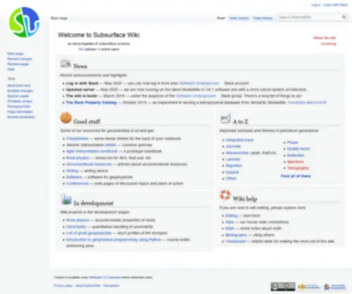 Subsurfwiki.org(Subsurfwiki) Screenshot