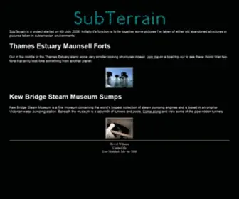 Subterrain.org.uk(SubTerrain) Screenshot