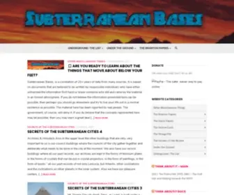 Subterraneanbases.com(Subterranean Bases) Screenshot