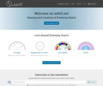 Subtil.net(Partage & Création de biomètres (cadrans/planches de radiesthésie)) Screenshot