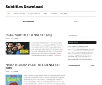 Subtitlesdownload.me(Download Subtitles For Free) Screenshot