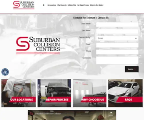 Suburbancollisioncenters.com(Auto Body Shop & Car Repair Center) Screenshot