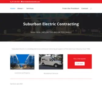 Suburbanelec.com(Suburban Electric Contracting Inc) Screenshot