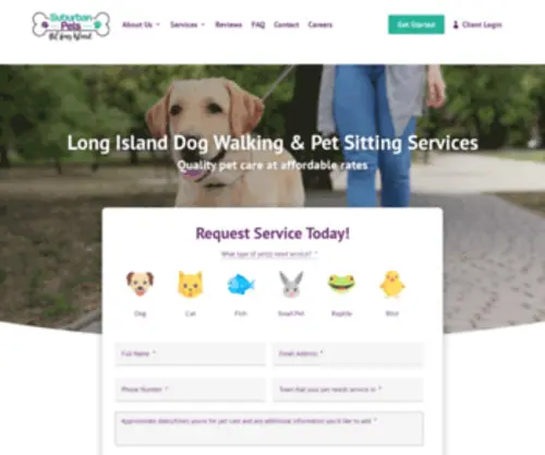 Suburbanpets.com(#1 Long Island Dog Walking & Pet Sitting Services) Screenshot