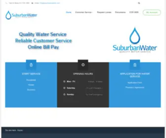 Suburbanwaterinc.com(Suburban Water) Screenshot