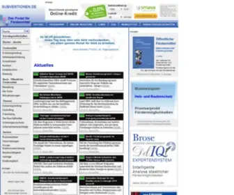 Subventionen.de(Öffentliche Fördermittel) Screenshot