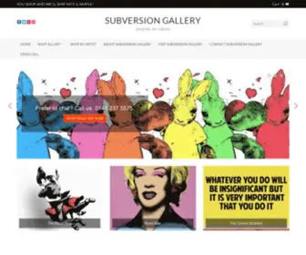 Subversiongallery.co.uk(Subversion Art Gallery) Screenshot