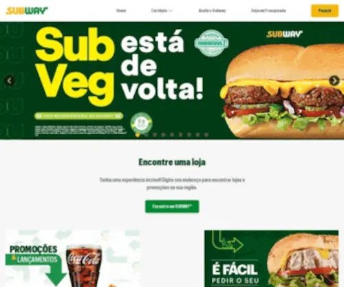 Subway.com.br(Subway Brasil) Screenshot