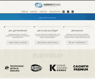 Subwaydesign.com.ar(Desarrollos y consultoría WordPress) Screenshot