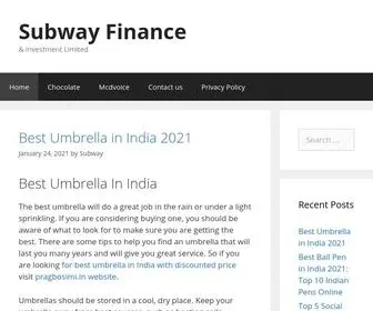 Subwayfinance.in(& Investment Limited) Screenshot