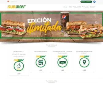 Subwayspain.com(Subway España) Screenshot