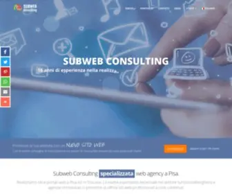 Subweb.it(Subweb Consulting realizzazione siti web a Pisa ed in Toscana) Screenshot