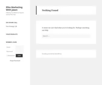 SucceedonlinewithJason.com(Elite Marketing With Jason) Screenshot