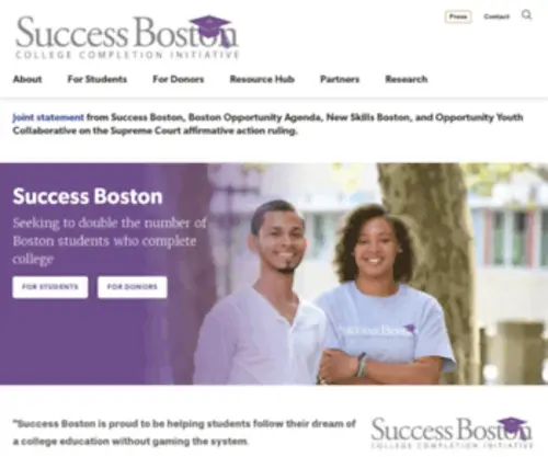 Successboston.org(Success Boston) Screenshot