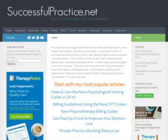 Successfulpractice.net(How to Build a Successful and Profitable Private Practice) Screenshot