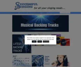 Successfulsinging.com(Homepage successful singing) Screenshot
