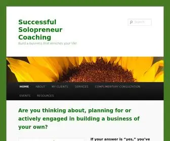 Successfulsolopreneur.com(Successful Solopreneur Coaching) Screenshot