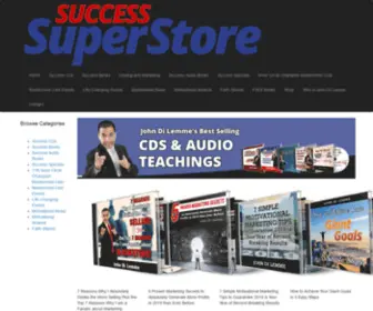 SuccesssuperStore.com(John Di Lemme's Best Selling CDs & Audio Teachings) Screenshot