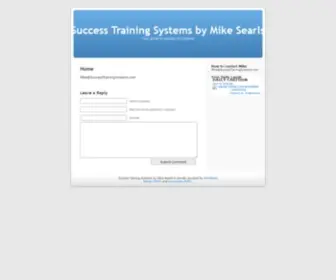 Successtrainingsystems.com(Success Training Systems by Mike Searls) Screenshot