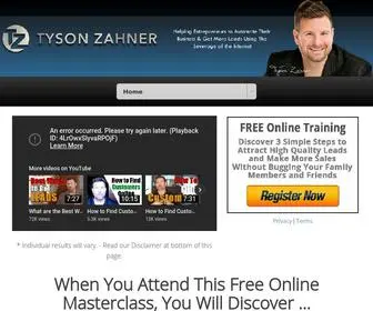 Successwithtyson.com(Tyson Zahner) Screenshot