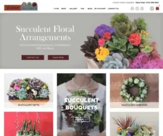 Succulentlyurban.com(Succulent Wedding Bouquets) Screenshot